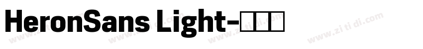 HeronSans Light字体转换